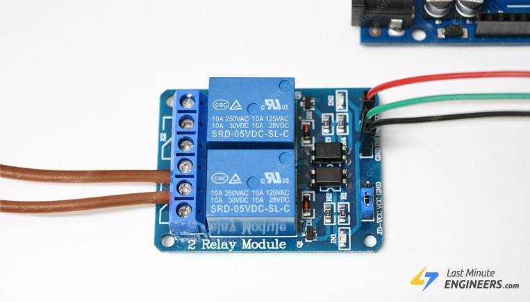 Letrista abrelatas Premisa In-Depth: Interface Two Channel Relay Module with Arduino