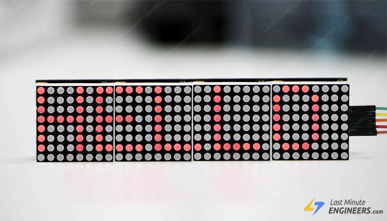 fordøje stykke pant In-Depth: Interfacing MAX7219 LED Dot Matrix Display with Arduino