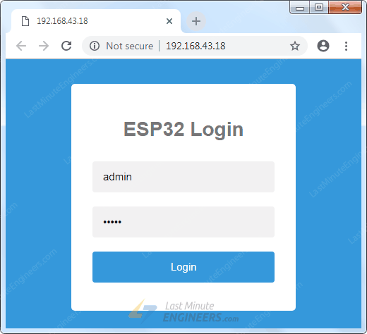 Access ESP32 OTA Web Server