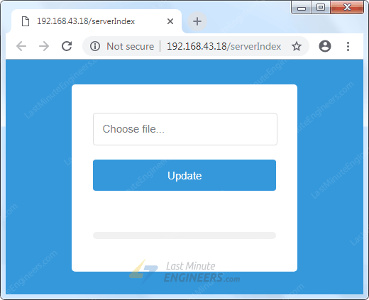 Access ServerIndex Page To Upload OTA Updates