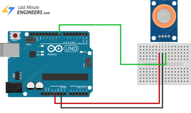 arduino wiring mq3 alcohol sensor to read digital output