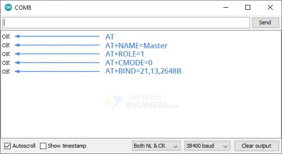 configuring hc05 module as master