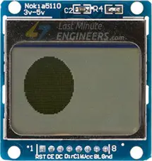 Displaying Filled Circle On Nokia 5110 Display Module