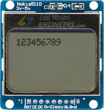 Displaying Number On Nokia 5110 Display Module