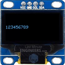 Displaying Numbers On OLED Dsiplay Module
