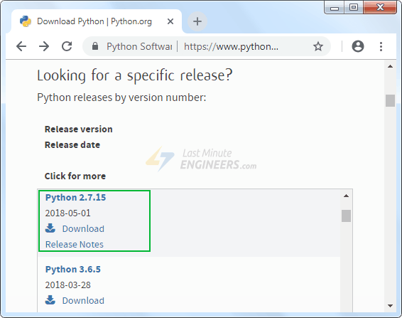 Download Python 2.7.x Series