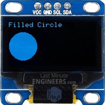 Drawing Filled Circle On OLED Dsiplay Module