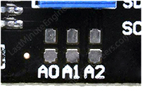 i2c address selection jumpers on i2c lcd