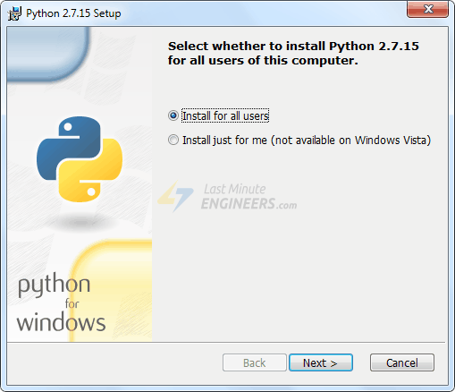 Install Python 2.7.x Series On PC