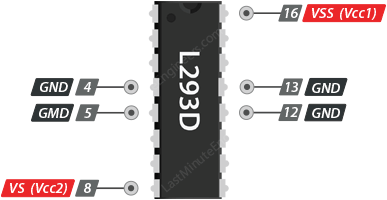 L293D Power Supply Connections
