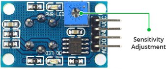 MQ2 Gas Sensor Module Sensitivity Adjustment Potentiometer