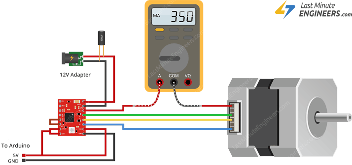measuring coil current setting current limit for a4988 with multimeter