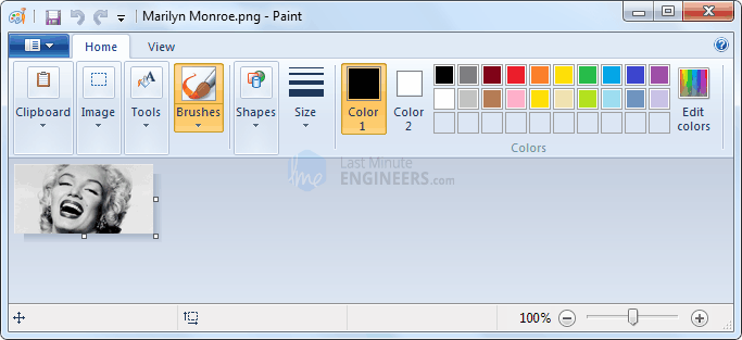 Opening Image in Paint