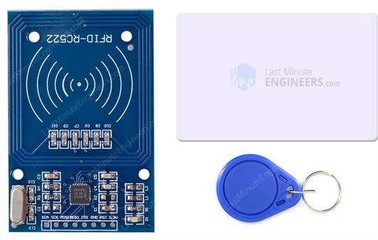 RC522 RFID Reader Writer Module with Tag Card and FOB Key Tag