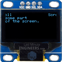 Scrolling Part Of The Screen On OLED Dsiplay Module