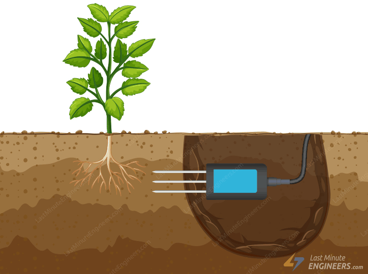 soil npk sensor horizontal insertion