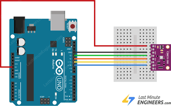 wiring bmp388 module with arduino through spi interface