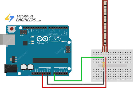 wiring flex sensor to arduino