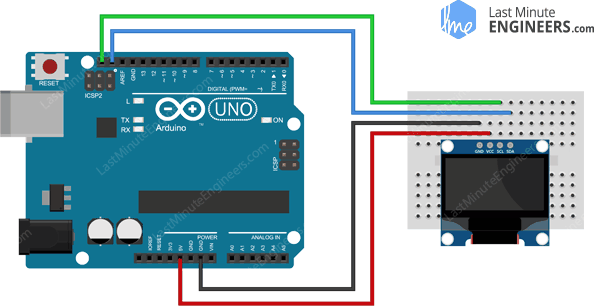 Wiring Fritzing Connecting 128x64 OLED Display Module With Arduino