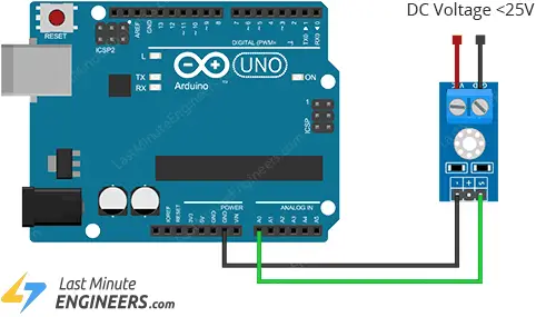 wiring voltage sensor to arduino