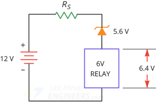 using zener diode to drive a relay