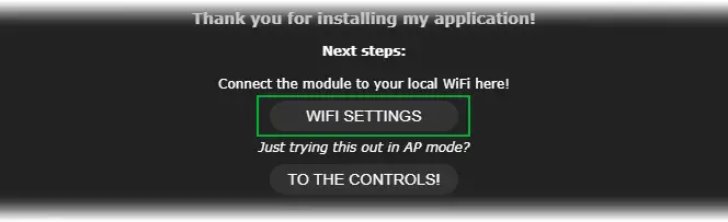 wled ap mode wifi settings