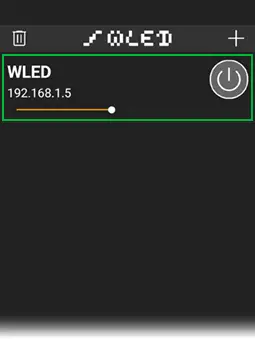 wled app list of wled devices