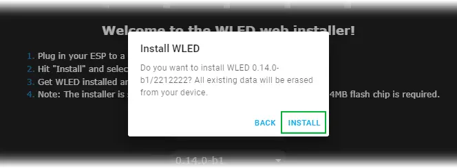 wled final installation confirmation